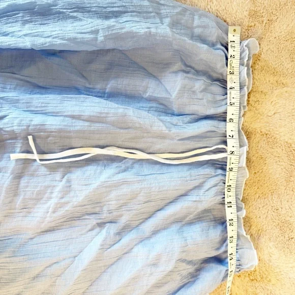 12th Tribe Light Blue Maxi Skirt - Picture 7 of 15